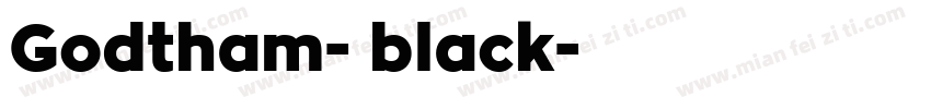 Godtham- black字体转换